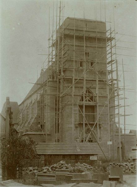 Le bâtiment restera dans cet état durant toute la première guerre mondiale. (Collecte photos)