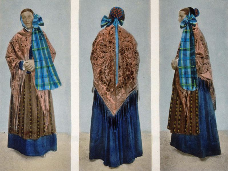 Image du musée Alsacien de 1909, costume féminin de Meistratzheim.
